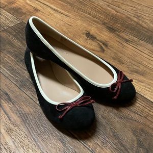 Banana republic black suede flats
